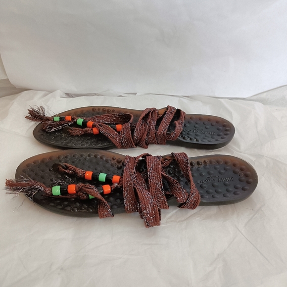 Jimmy Choo Waikiki Jelly Gladiator Tie Sandals Sz 37 - Picture 6 of 12